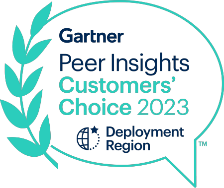 Distintivo de Customers' Choice de Gartner Peer Insights